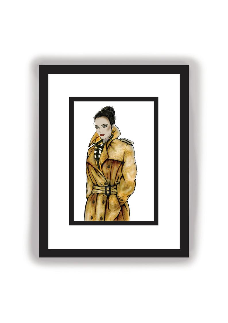 794x1124 Burberry Trench Cara Delevingne Print Burberry Fashion Etsy