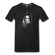 190x190 Cara Delevingne Artwork Pencil Sketch Men's Premium T Shirt