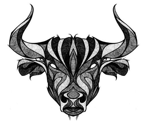 500x418 taurus clipart carabao