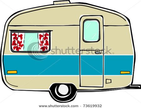 450x349 camper illustration vintage trailers caravanas