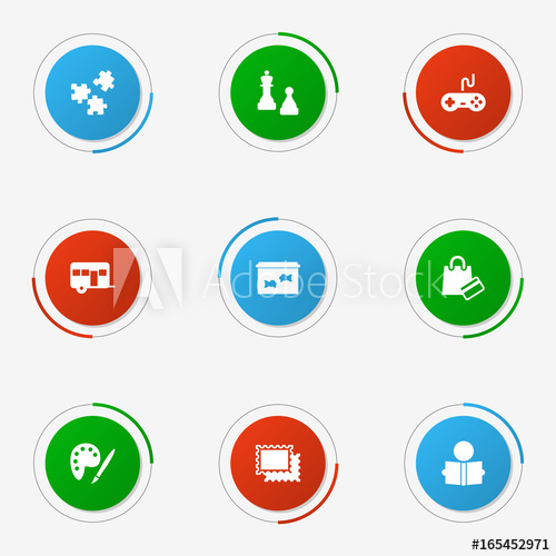 500x500 Set Of Entertainment Icons Of Checkmate, Caravan