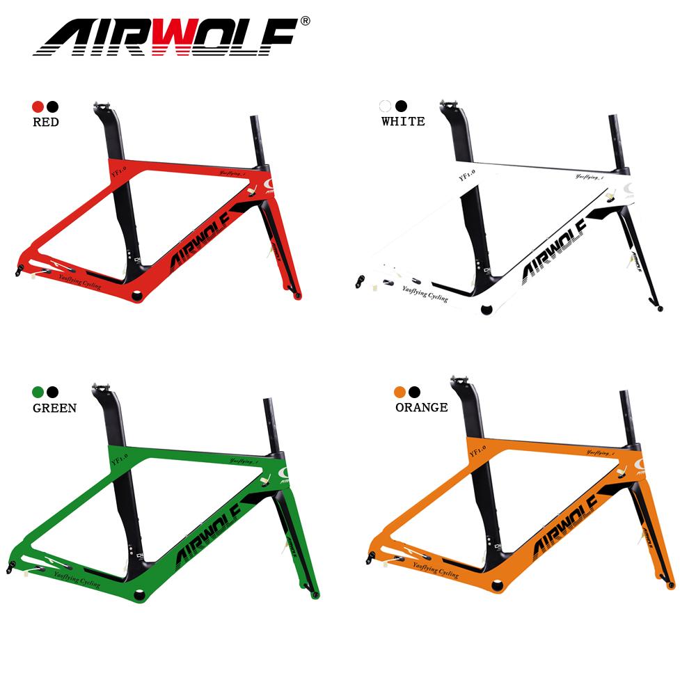 1000x1000 Airwolf Multi Color Paint Carbon Road Disc Frame Ud