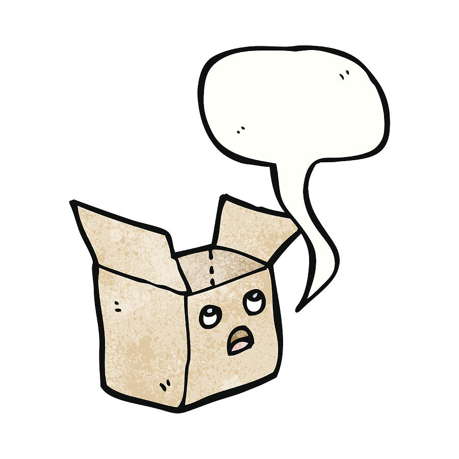 900x900 Cartoon Cardboard Box