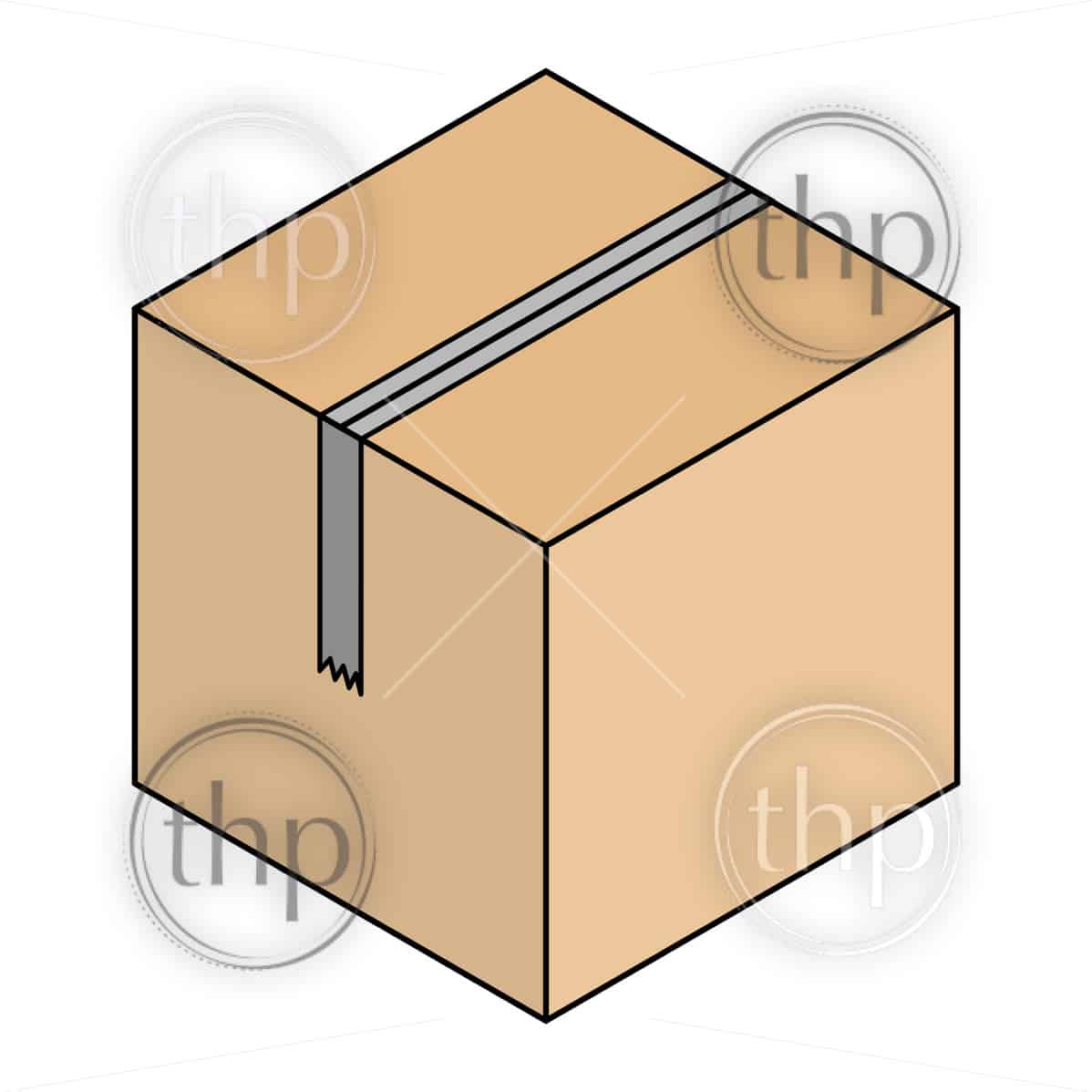 Cardboard Box Drawing Free download on ClipArtMag