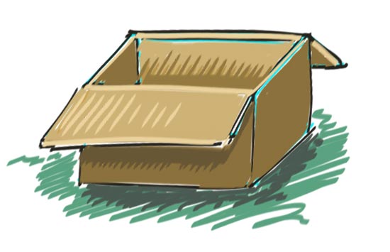 550x355 Huge Collection Of 'cardboard Box Drawing' Download More Than
