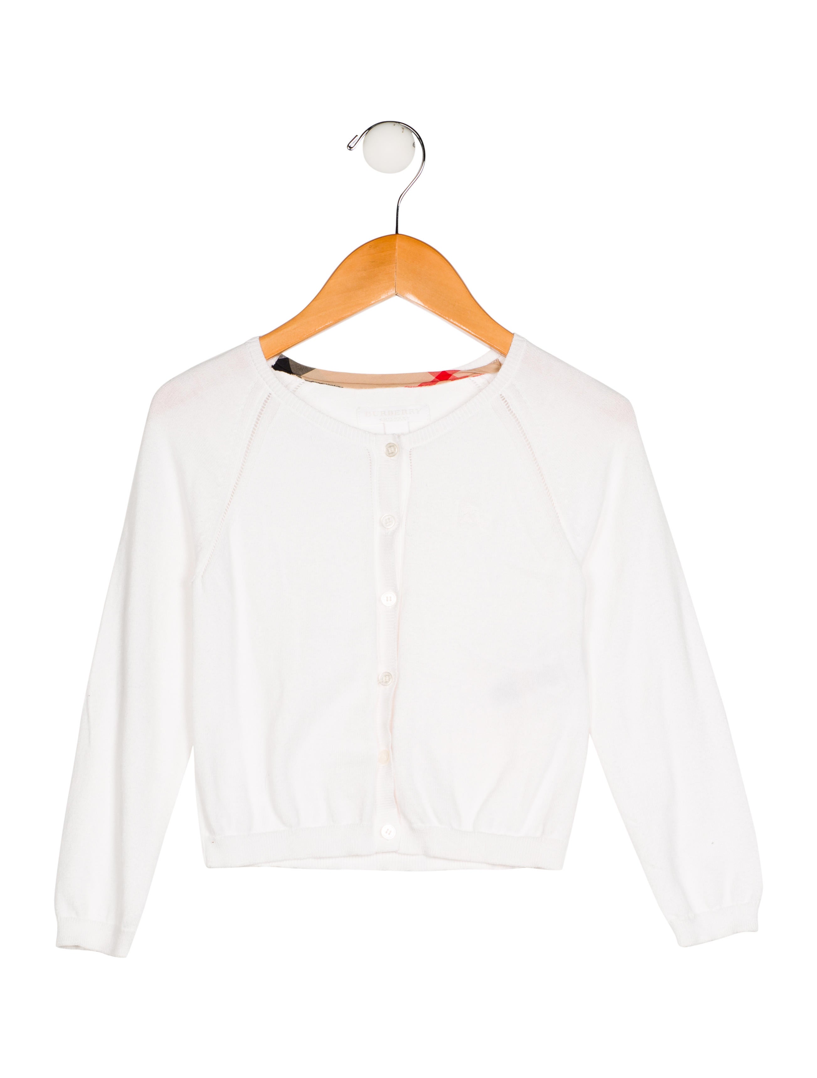 2605x3436 Burberry Girls' Knit Cardigan