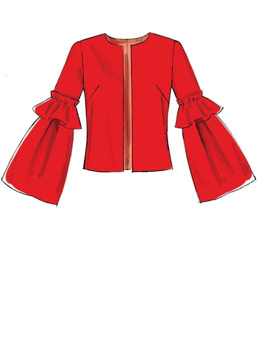 514x707 mccall's jacket sewing pattern with length and sleeve variations