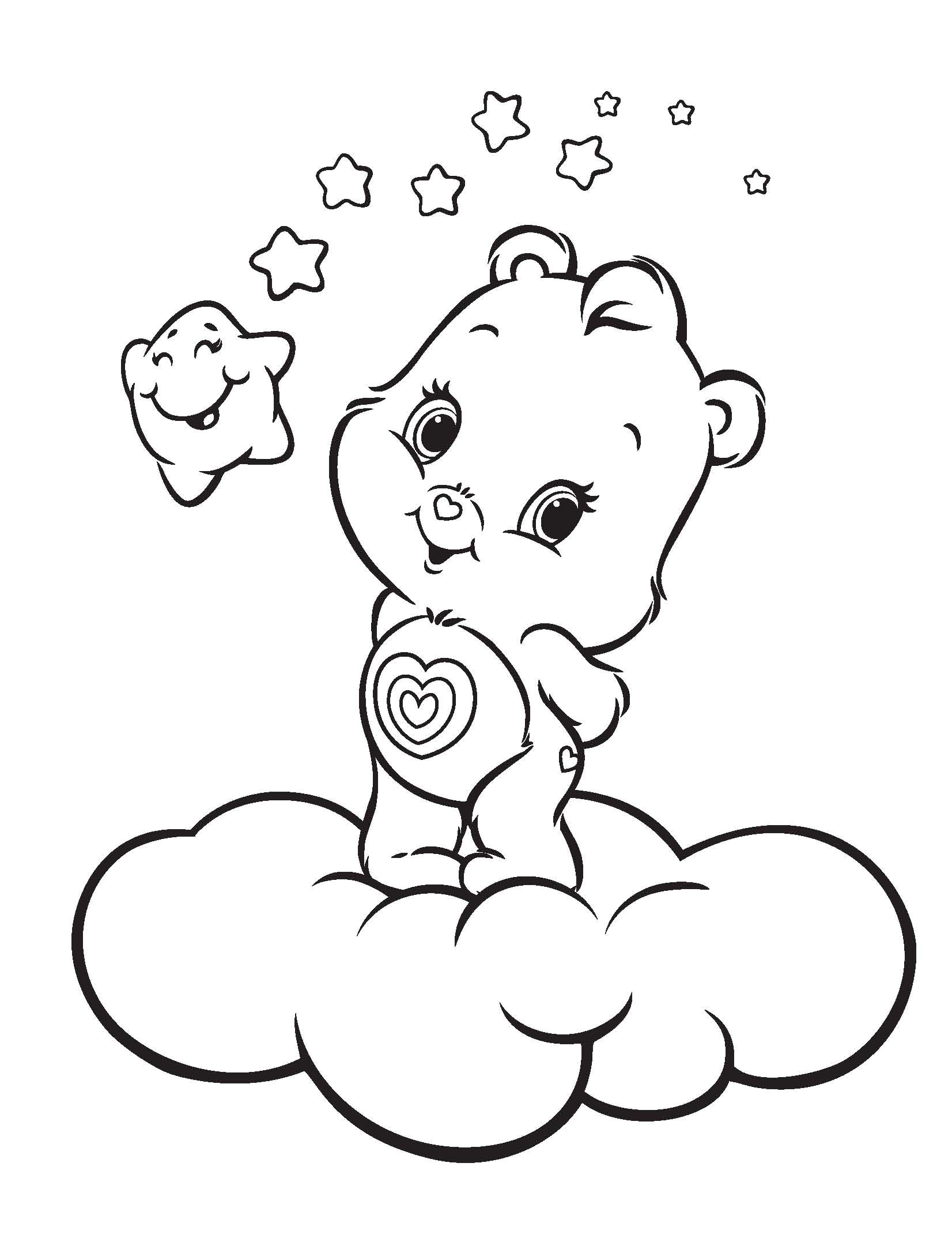 1652x2180 Care Bears Coloring Pages Bear Sheets Refrence New