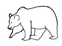 200x150 How To Draw A Bear Easy Stepstep Drawing For Kids Children