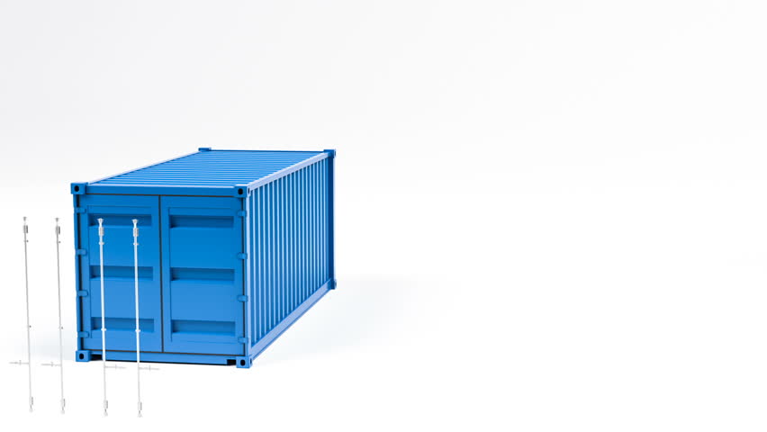 852x480 Container Ship Drawing Stock Video Footage