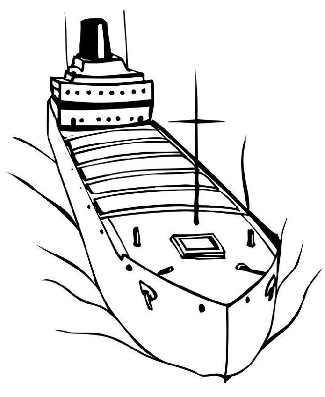 Cargo Ship Drawing | Free download on ClipArtMag