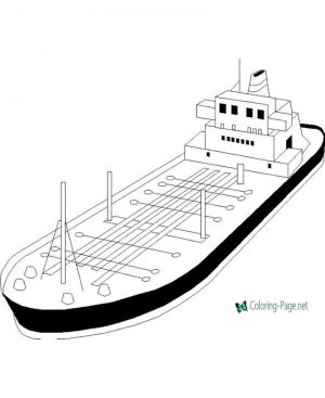 300x367 Printable Boat Coloring Pages