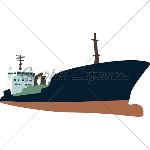 500x500 Cargo Ship Clipart