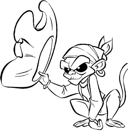 505x519 Coloring Jack The Monkey Picture