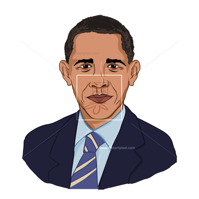 650x650 barack obama caricature free vectors, illustrations, graphics