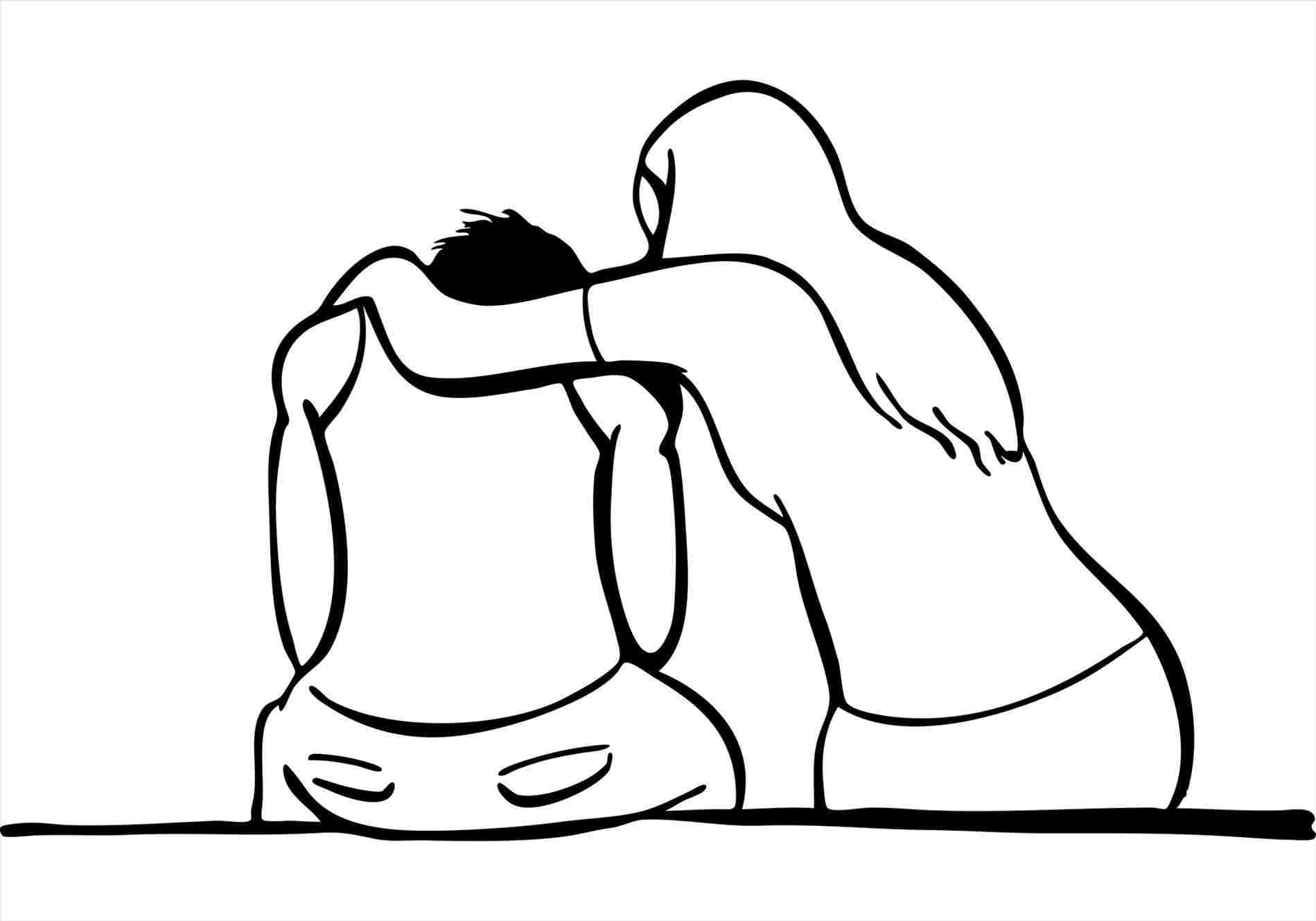 1899x1329 Caring Drawing Easy Drawing Fine Art