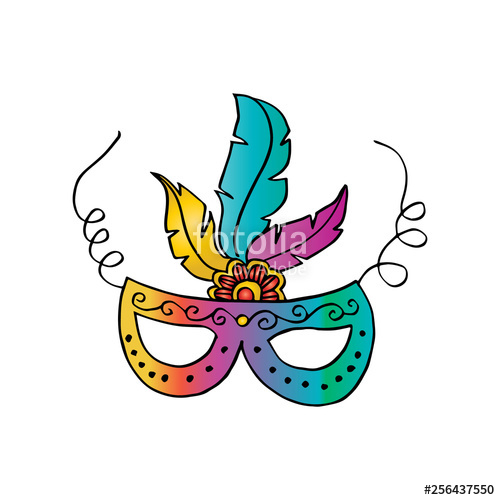 500x500 Carnival Mask Hand Drawing Stock Photo And Royalty Free Images