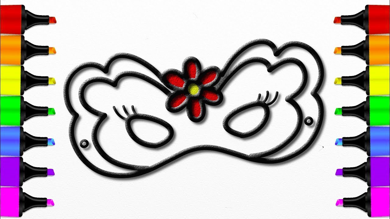 1280x720 How To Draw A Carnival Mask For Kids L Drawing And Coloring Pages