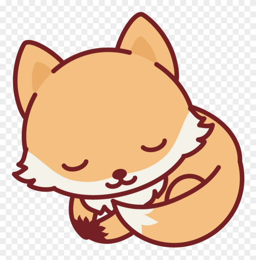 880x895 Sleeping Nerdy Fox