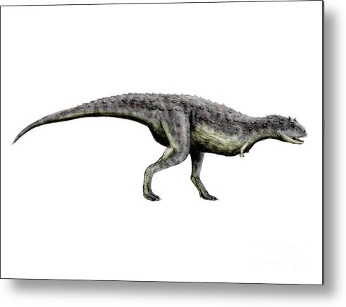 493x437 Carnotaurus Dinosaur Metal Print