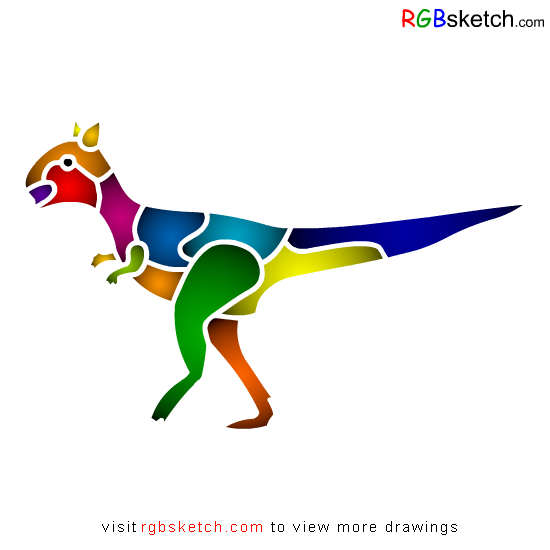 550x550 How To Draw Carnotaurus