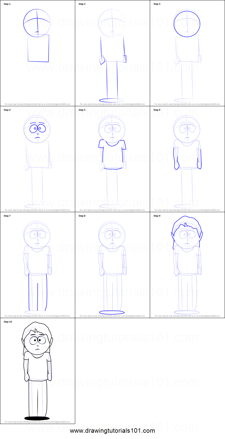 751x1463 How To Draw Carol Mccormick From South Park Printable Step
