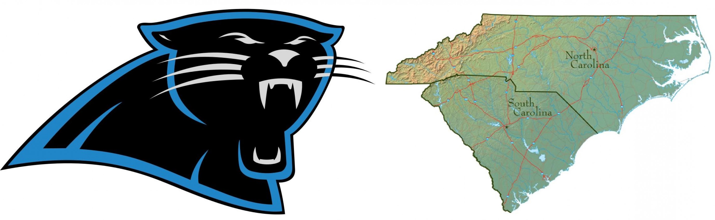 2752x849 Mesmerizing Carolina Panther Logo Panthers Alternate Drawing