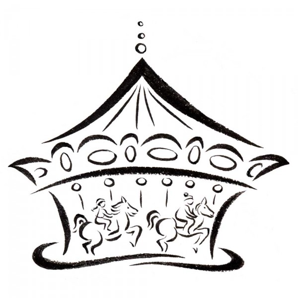 600x600 Carousel Drawing Simple For Free Download