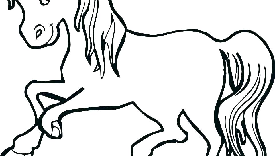 960x544 Free Printable Horse Head Coloring Pages Race Wild Carousel