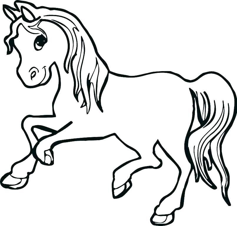 805x769 Rocking Horse Coloring Pages Horse Color