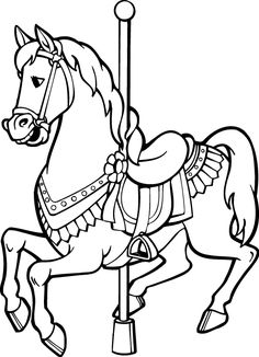 236x326 Best Lineart Carousel Animals Images Coloring Pages