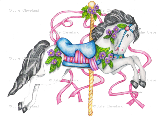 525x421 Carousel Horse