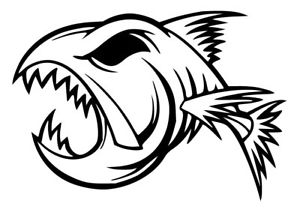 300x212 funny ugly angry fish sticker fishing tackle box carp pike coarse