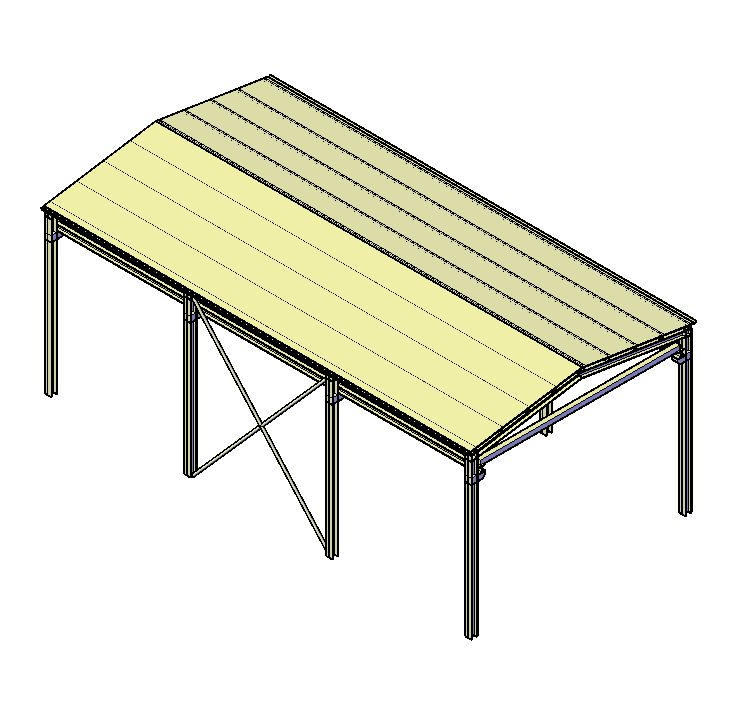 732x725 Carport Cad Models