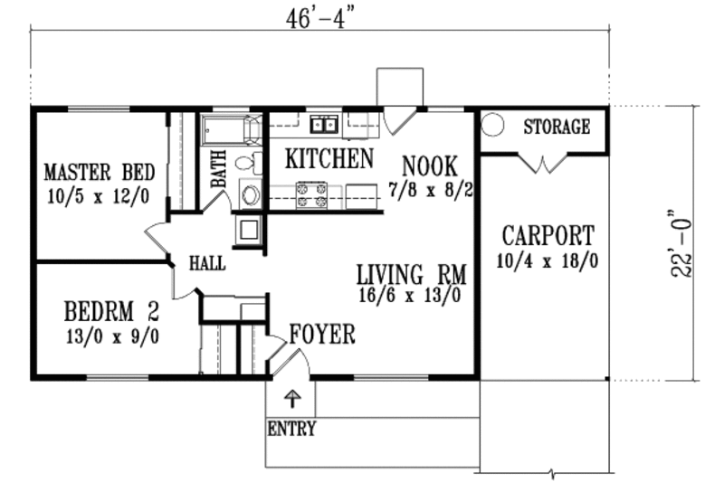 800x533 Ranch Style House Plan
