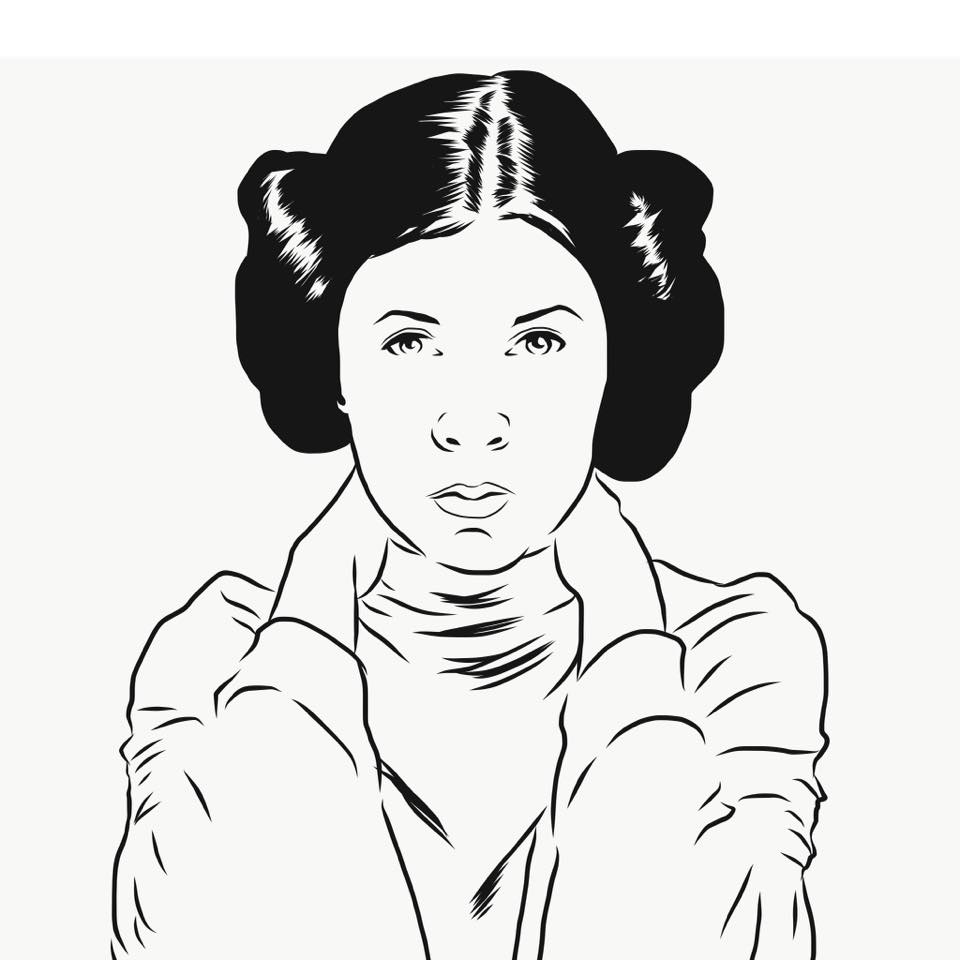 960x960 artists assemble! carrie fisher tribute comic book nerds are hot