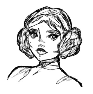 320x322 carriefisher drawings on paigeeworld pictures of carriefisher
