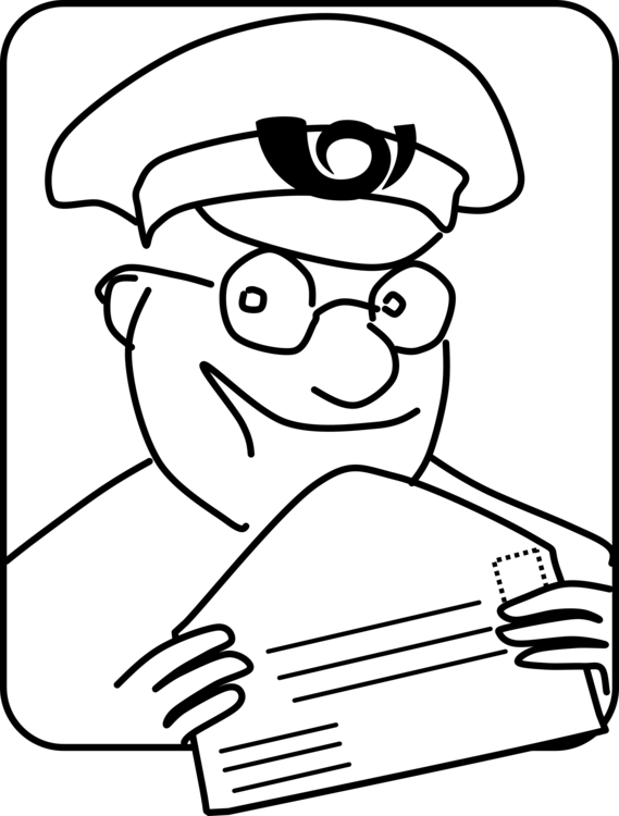 569x750 Mail Carrier Drawing Royal Mail Email Cc0