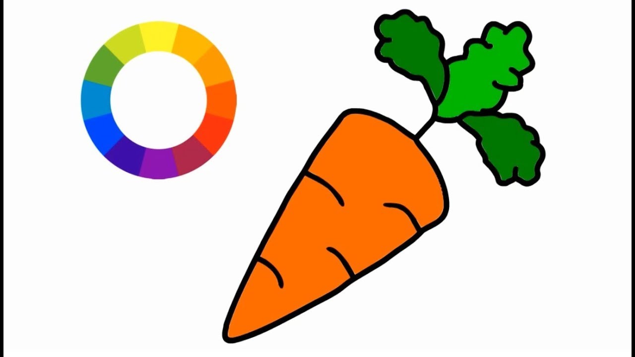 1280x720 How To Draw Carrots Step