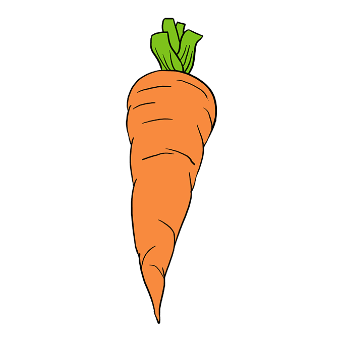 680x678 How To Draw A Carrot