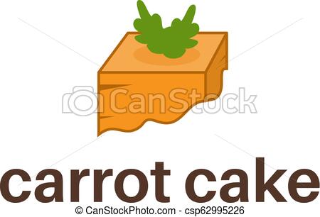 450x306 Logo Template Design Of Carrot Cake Vector Illustration