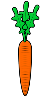 175x350 Cartoon Carrot Step