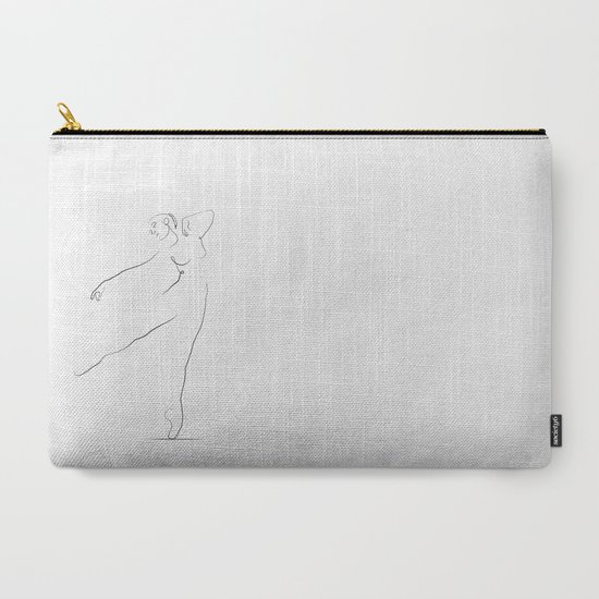 550x550 reach', dancer line drawing carry all pouch