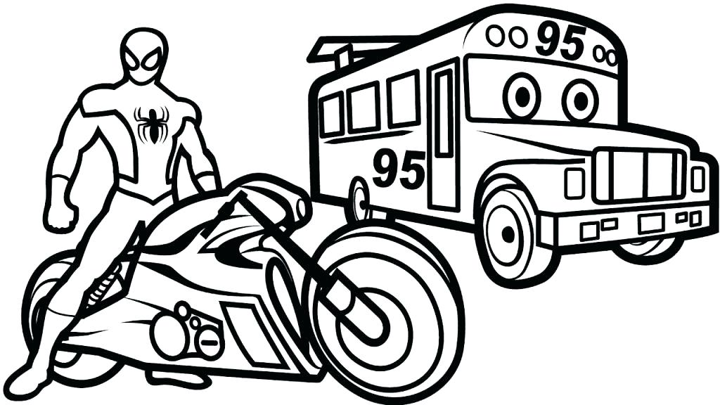 1024x576 Lightning Mcqueen Coloring Pages Side View