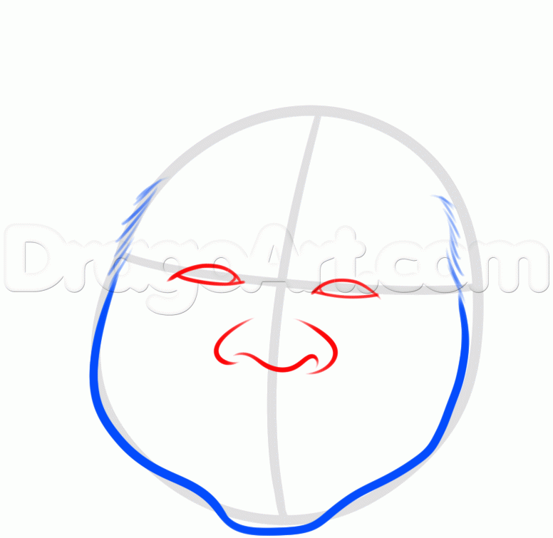 776x755 How To Draw The Mad Magazine Face, Step