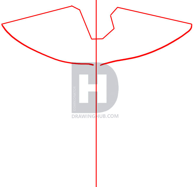 653x635 How To Draw A Caduceus, Step