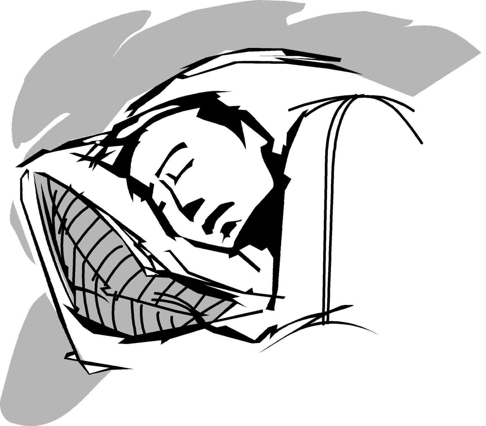 1567x1373 Sleeping Clipart Bed Drawing