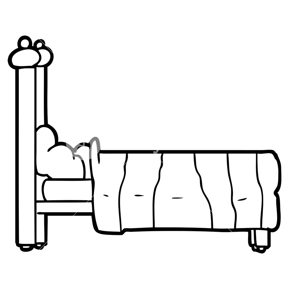 Cartoon Bed Drawing | Free download on ClipArtMag