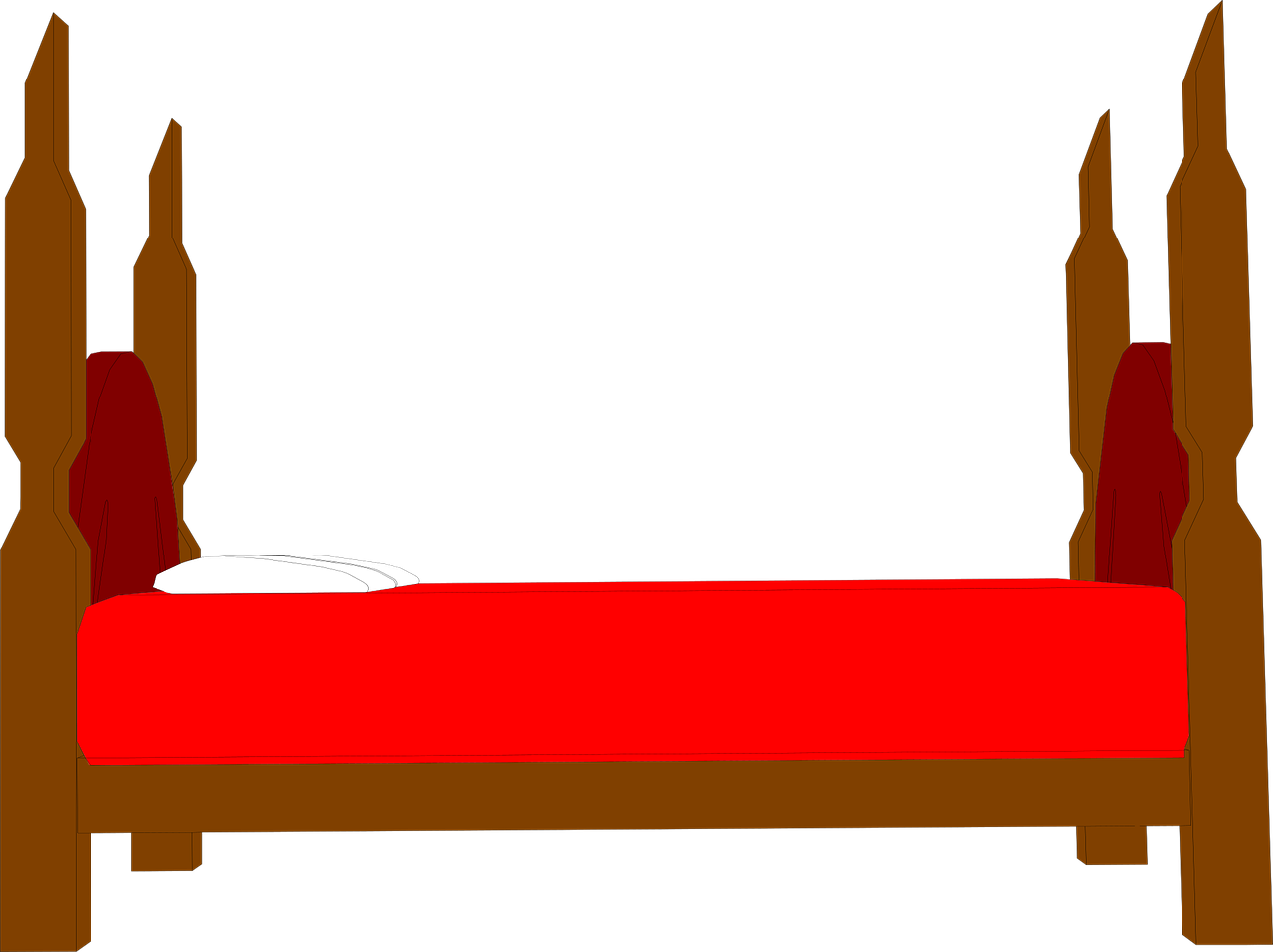 Cartoon Bed Drawing Free download on ClipArtMag