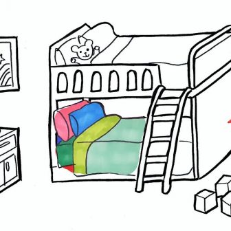 336x336 bed drawing cartoon bug images broken canopy from side a in one